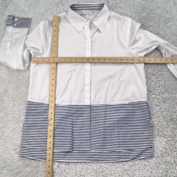 Harshman Stripe Mix Colorblock Button Up Shirt - Picture 8 of 8